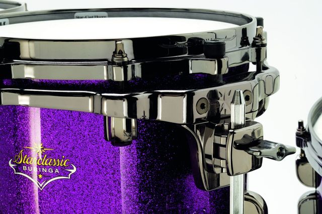 blank Tama's revamped Star-Cast tom mounting brackets are tightly contoured to take up as little as possible